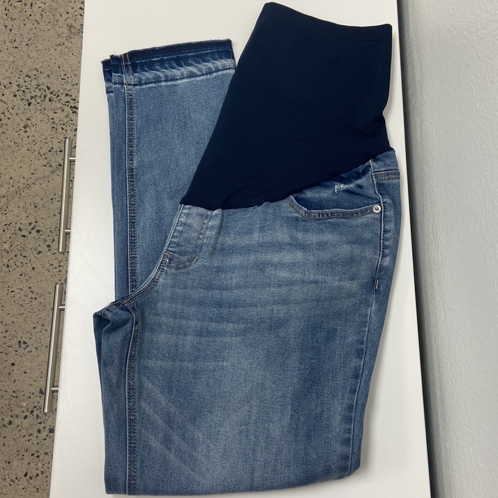 Maternity Straight Leg Full Panel Jeans Size Medium NWT